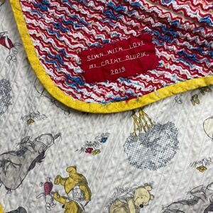 Handmade Winnie the Pooh Quilt Blanket Sewn with Love Cathy Slupik 2019